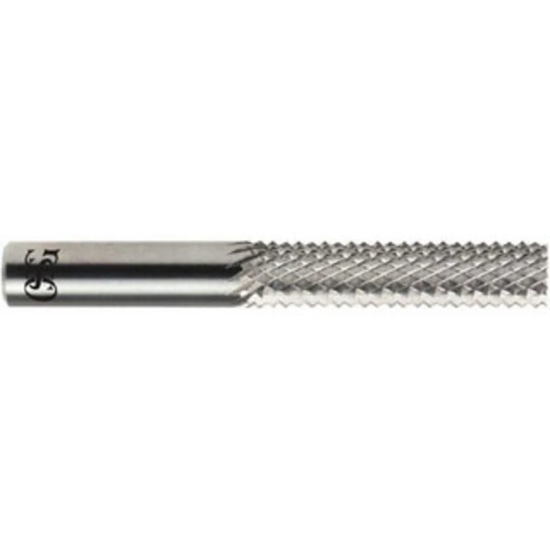 OSG 3/8 Diam, 1 LOC, 3/8 Shank Diam, Burr-End Diamond-Pattern Router Bit Solid Carbide, Finish, 3 OAL, RH Cut 641-375...